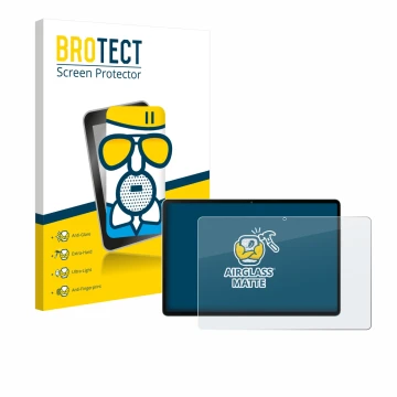 Parte frontal de un envase de producto con el logotipo de la marca BROTECT. Al lado se muestra el dispositivo Black Shark Pad 