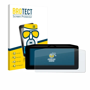 Parte frontal de un envase de producto con el logotipo de la marca BROTECT. Al lado se muestra el dispositivo Ducati Streetfig