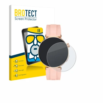 Parte frontal de un envase de producto con el logotipo de la marca BROTECT. Al lado se muestra el dispositivo Knauermann Pro 4