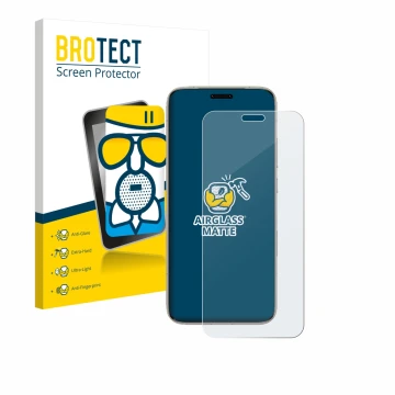 Parte frontal de un envase de producto con el logotipo de la marca BROTECT. Al lado se muestra el dispositivo Honor Magic 8 Pr