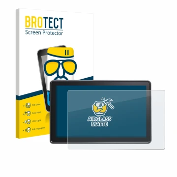 Parte frontal de un envase de producto con el logotipo de la marca BROTECT. Al lado se muestra el dispositivo Osee G7 Pro con 