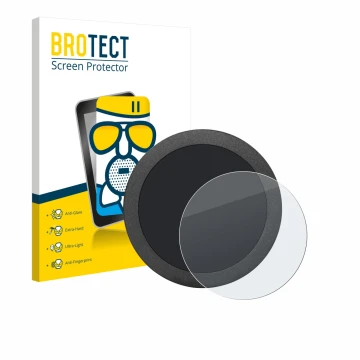 Parte frontal de un envase de producto con el logotipo de la marca BROTECT. Al lado se muestra el dispositivo Elecrow Display 