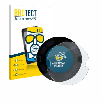 Parte frontal de un envase de producto con el logotipo de la marca BROTECT. Al lado se muestra el dispositivo OOONO P-DISC NO3