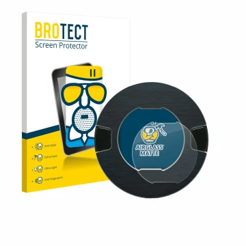 Parte frontal de un envase de producto con el logotipo de la marca BROTECT. Al lado se muestra el dispositivo OOONO P-DISC NO1