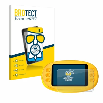 Parte frontal de un envase de producto con el logotipo de la marca BROTECT. Al lado se muestra el dispositivo Ashfly inskam 38