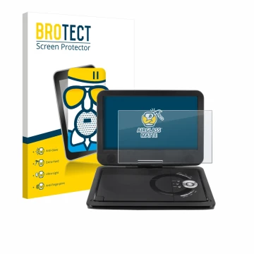 Parte frontal de un envase de producto con el logotipo de la marca BROTECT. Al lado se muestra el dispositivo Soundmaster PDB1