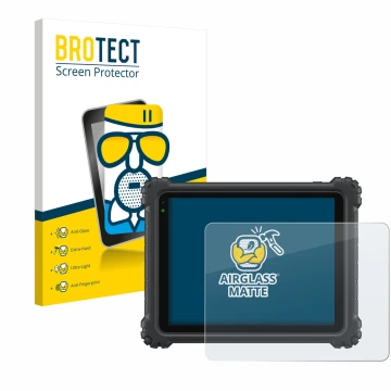 Parte frontal de un envase de producto con el logotipo de la marca BROTECT. Al lado se muestra el dispositivo Autel MaxiCOM Ul