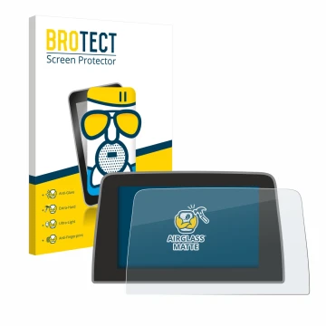 Parte frontal de un envase de producto con el logotipo de la marca BROTECT. Al lado se muestra el dispositivo Ford Puma 2019 -