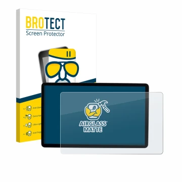 Parte frontal de un envase de producto con el logotipo de la marca BROTECT. Al lado se muestra el dispositivo MG S5 EV 12.8