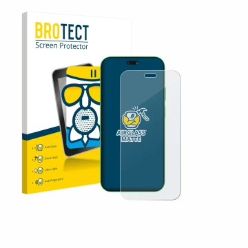 Parte frontal de un envase de producto con el logotipo de la marca BROTECT. Al lado se muestra el dispositivo Huawei Nova 15 U