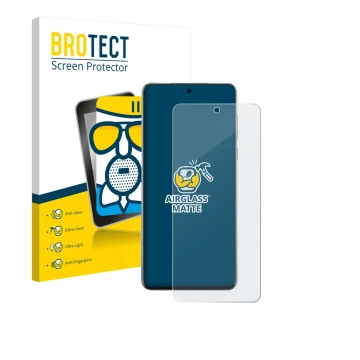 Parte frontal de un envase de producto con el logotipo de la marca BROTECT. Al lado se muestra el dispositivo Oppo Find X8s+ c