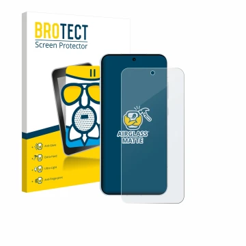 Parte frontal de un envase de producto con el logotipo de la marca BROTECT. Al lado se muestra el dispositivo Oppo Find X8s 4G