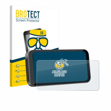 Parte frontal de un envase de producto con el logotipo de la marca BROTECT. Al lado se muestra el dispositivo Carpuride W603B 