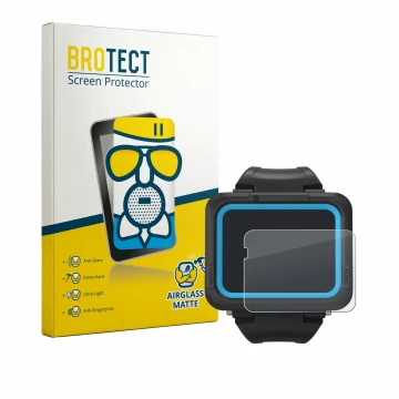 Parte frontal de un envase de producto con el logotipo de la marca BROTECT. Al lado se muestra el dispositivo Shearwater PEREG