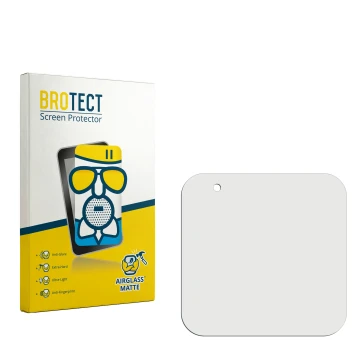 Parte frontal de un envase de producto con el logotipo de la marca BROTECT. Al lado está el protector de pantalla correspondie