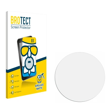 Parte frontal de un envase de producto con el logotipo de la marca BROTECT. Al lado está el protector de pantalla correspondie