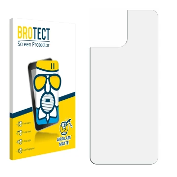 Parte frontal de un envase de producto con el logotipo de la marca BROTECT. Al lado está el protector de pantalla correspondie