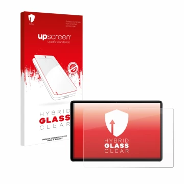 Parte frontal de un envase de producto con el logotipo de la marca upscreen. Al lado se muestra el dispositivo Blackview Oscal