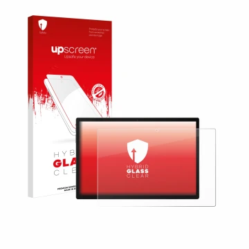 Parte frontal de un envase de producto con el logotipo de la marca upscreen. Al lado se muestra el dispositivo Meswao MES-B2 1