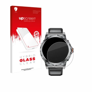 Parte frontal de un envase de producto con el logotipo de la marca upscreen. Al lado se muestra el dispositivo LIGE SML6-R-E 1