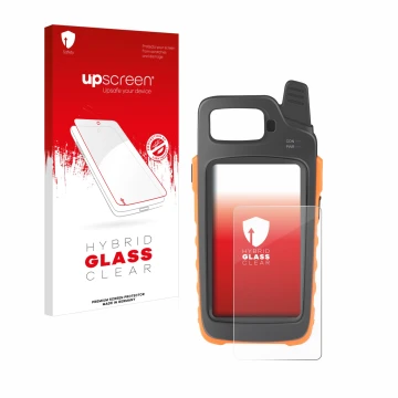 Parte frontal de un envase de producto con el logotipo de la marca upscreen. Al lado se muestra el dispositivo Xhorse Key Tool