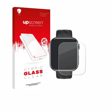 Parte frontal de un envase de producto con el logotipo de la marca upscreen. Al lado se muestra el dispositivo Lgnitek MT500 1