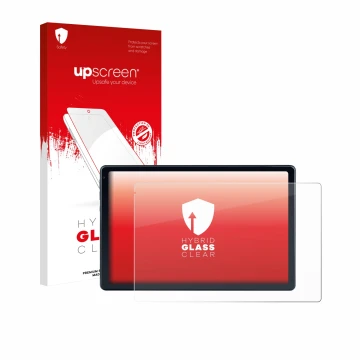 Parte frontal de un envase de producto con el logotipo de la marca upscreen. Al lado se muestra el dispositivo MUISOO MUIC1070