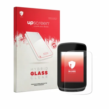 Parte frontal de un envase de producto con el logotipo de la marca upscreen. Al lado se muestra el dispositivo Magene C606 Pro