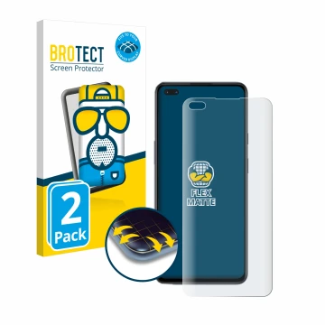 Parte frontal de un envase de producto con el logotipo de la marca BROTECT. Al lado se muestra el dispositivo OnePlus Nord con