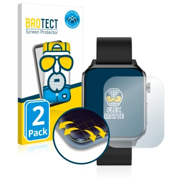 Parte frontal de un envase de producto con el logotipo de la marca BROTECT. Al lado se muestra el dispositivo Kardena CARE Plu