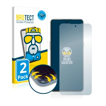 Parte frontal de un envase de producto con el logotipo de la marca BROTECT. Al lado se muestra el dispositivo OnePlus 10T 5G c