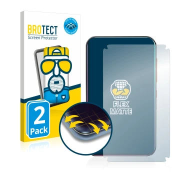 Parte frontal de un envase de producto con el logotipo de la marca BROTECT. Al lado se muestra el dispositivo Timmkoo Q3E con 