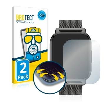 Parte frontal de un envase de producto con el logotipo de la marca BROTECT. Al lado se muestra el dispositivo Popglory P66 1.8