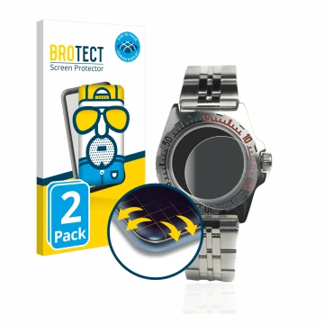 Parte frontal de un envase de producto con el logotipo de la marca BROTECT. Al lado se muestra el dispositivo Vostok Amphibian