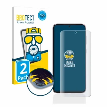 Parte frontal de un envase de producto con el logotipo de la marca BROTECT. Al lado se muestra el dispositivo Samsung Galaxy S