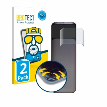 Parte frontal de un envase de producto con el logotipo de la marca BROTECT. Al lado se muestra el dispositivo Anker Powerbank 