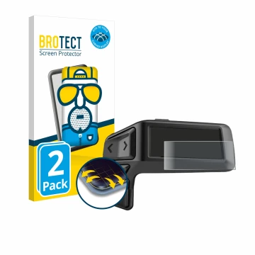 Parte frontal de un envase de producto con el logotipo de la marca BROTECT. Al lado se muestra el dispositivo Bosch Purion 200