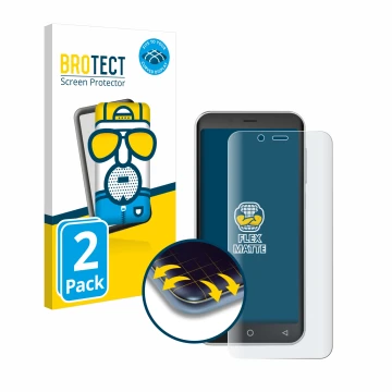 Parte frontal de un envase de producto con el logotipo de la marca BROTECT. Al lado se muestra el dispositivo Emporia Smart 5 