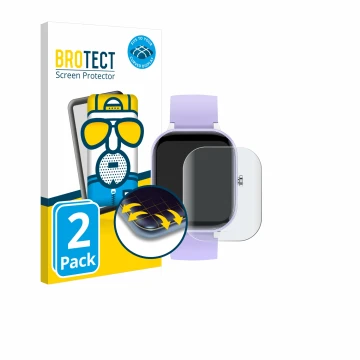 Parte frontal de un envase de producto con el logotipo de la marca BROTECT. Al lado se muestra el dispositivo Hengto H39 Plus 