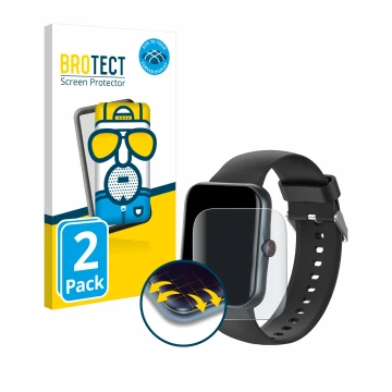 Parte frontal de un envase de producto con el logotipo de la marca BROTECT. Al lado se muestra el dispositivo Pthtechus S80K c