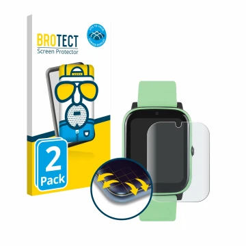 Parte frontal de un envase de producto con el logotipo de la marca BROTECT. Al lado se muestra el dispositivo One2Track Connec