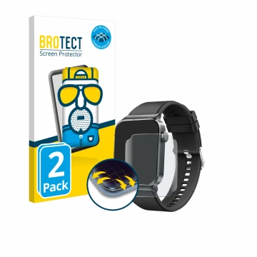 Parte frontal de un envase de producto con el logotipo de la marca BROTECT. Al lado se muestra el dispositivo Donerton T50S co