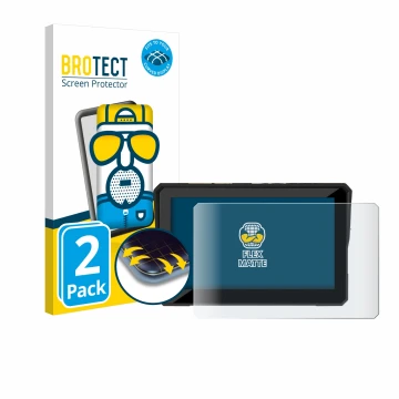 Parte frontal de un envase de producto con el logotipo de la marca BROTECT. Al lado se muestra el dispositivo Carpuride W502 5