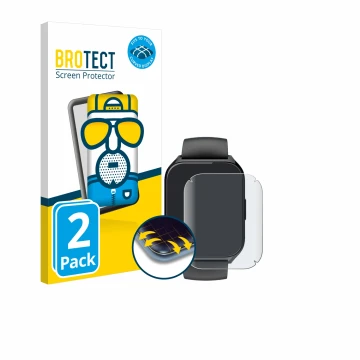 Parte frontal de un envase de producto con el logotipo de la marca BROTECT. Al lado se muestra el dispositivo Aycy MT65 1.85