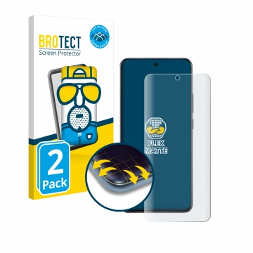 Parte frontal de un envase de producto con el logotipo de la marca BROTECT. Al lado se muestra el dispositivo Oppo Reno 12 Pro