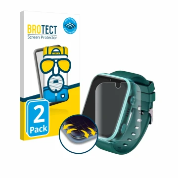 Parte frontal de un envase de producto con el logotipo de la marca BROTECT. Al lado se muestra el dispositivo Okyuk T45 1.83
