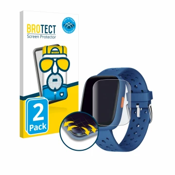 Parte frontal de un envase de producto con el logotipo de la marca BROTECT. Al lado se muestra el dispositivo Biggerfive BW02 