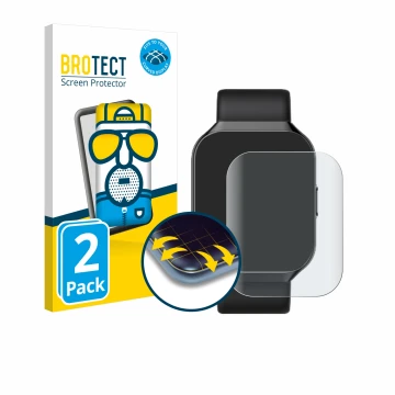 Parte frontal de un envase de producto con el logotipo de la marca BROTECT. Al lado se muestra el dispositivo HOIFA P98 1.96