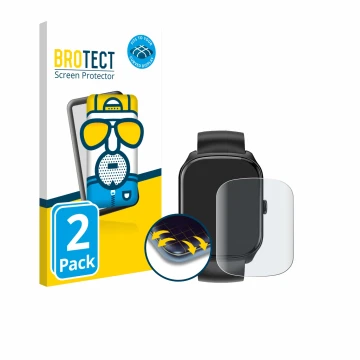 Parte frontal de un envase de producto con el logotipo de la marca BROTECT. Al lado se muestra el dispositivo Qecnato S68 1.95