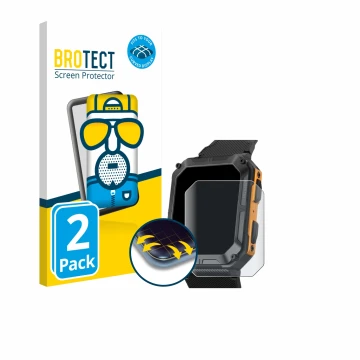 Parte frontal de un envase de producto con el logotipo de la marca BROTECT. Al lado se muestra el dispositivo Stahlgear Thor c